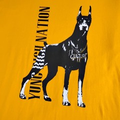 Yung Rich Nation T-shirt Mens Size 2X Yellow Culture II Album Migos Doberman YRN