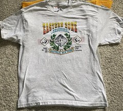 Vtg Swimming Competition T Shirt Eastern zone Buffalo NY 90s Y2K 2000 Star Swim