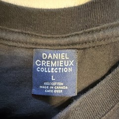 Daniel Cremieux Collection Men’s L Black Crew Neck Short Sleeve Cotton Logo Tee