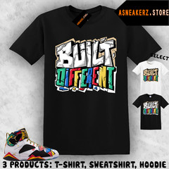 ASneakerZ Tee Shirt Match J’s 7 Miro 2026 Matching Snkr Built Different T-Shirt