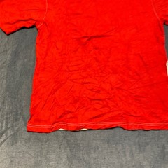 U.S. Polo Assn. T Shirt Mens Large White Red Cotton Crew Neck Graphic Print Tee
