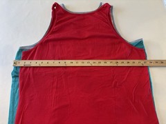 George Men’s XL Colorblock & Unbranded Tank Top Scoop Neck Cotton Blend Lot Of 2