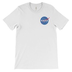 NASA T-Shirt 100% Cotton Comfy Tee on Black White or Gray. Space Astronaut NEW