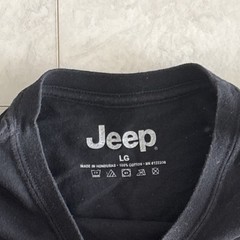 Jedco Jeep American Flag Black Tshirt Size Large 100% Cotton Short Sleeve USA