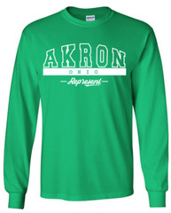 Akron Ohio State T-Shirt Long Sleeve Graphic Tees Unisex Apparel Design
