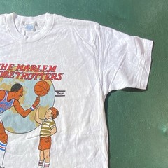Vintage 80s Harlem Globetrotters T Shirt 1983 Tour USA Basketball Single Stitch