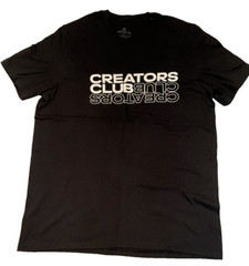 Men’s L Adidas Team / Creators Club Amplifier Tee, Black T-Shirt Creator