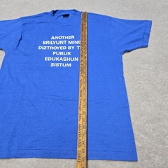 Vtg 80s Another Brilyunt Mind Diztroyed Humor T-Shirt Sz L Grunge Single Stitch