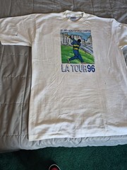 Vintage World Cup Cricket Champions Sri Lanka XL LA TOUR 96 Signatures On Back