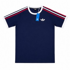Adidas Mens Navy Blue Red White Short Sleeve Jersey S-2XL Mens