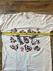 Vintage Fashion Victim Style 90s Skeleton Chicken Sex Positions Shirt XL Rare