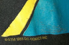 BATMAN Vintage 1988 DC Comics Black T-shirt Size One Size Fits All (Large)