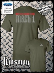 Ford Mustang 50 Years Mach 1 T-Shirt 2-Sided – Official Licensed Product
