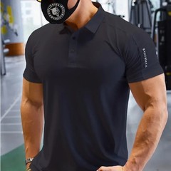 Men Running Tops Muscle Fit Short Sleeve Male Jogging Compression Shirts Fitness