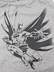 Batman DC Comics 3/4 Sleeve T-shirt 3XL Uni Gray 80th Anniversary