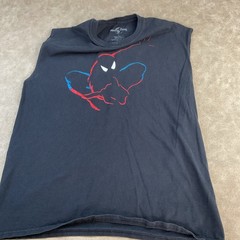 Spiderman T-Shirt Sz L Universal Studios Parks Marvel Graphic Tee Double Sided