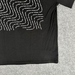Jamie XX In Waves Tour Shirt 2024/2025 Double Sided Black DJ Tee – Size Small