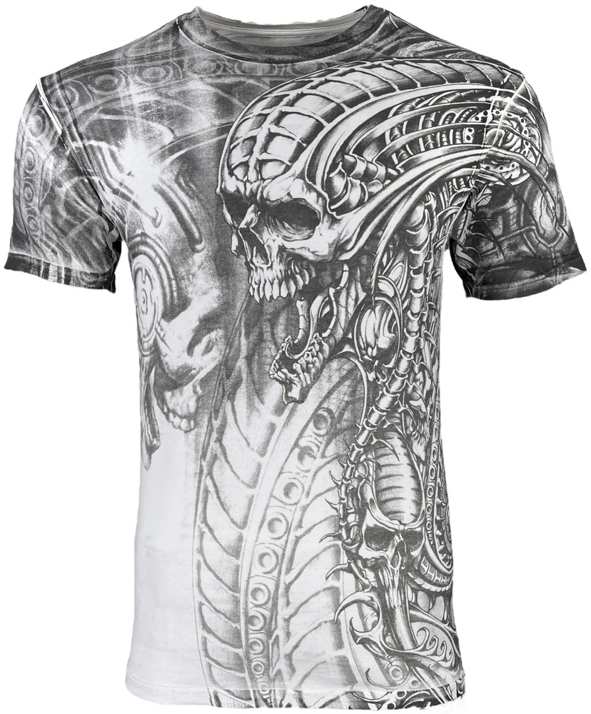 Xtreme Couture By Affliction Men’s T-Shirt Proto Metal White S-6XL