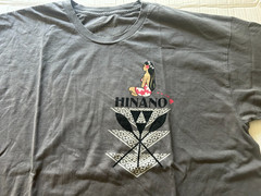 HINANO TAHITIAN GIRL TRIBAL SZ 2XL GRAY SHORT SLEEVE T=SHIRT.SEE DESCRIPT