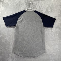 BYLT Basics T-Shirt men’s Medium Drop Cut Lux Short Sleeve Blue Gray Colorblock