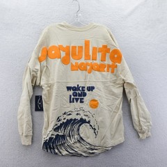 Spirit Jersey Long Sleeve Shirt Medium Sayulita Nayarit Wave Beige Puff Print