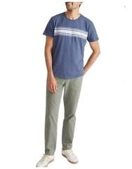 Marine Layer Vintage Heavy Slub Striped Tee Navy/Blue Stripe Size XL NWT $54