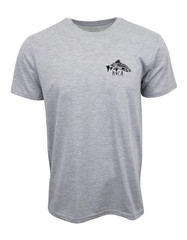 RVCA LIVING DOWNSTREAM FISHING T SHIRT GRAY