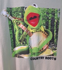 Muppets Kermit the Frog Banjo Country Roots Medium Shirt