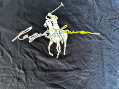 Polo Ralph Lauren Men’s Navy Big Pony Player Signature Logo Graphic Sz Large