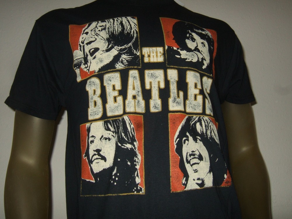 New Men’s The Beatles Apple Corps Rock Music Band John Paul George Ringo T Shirt