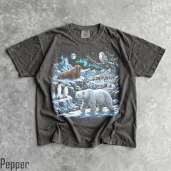 Arctic Wildlife Men Womens Comfort Tee