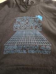DERBYCON 4.0 2014 Family Rootz Hacker Convention Louisville Kentucky Hoodie XL