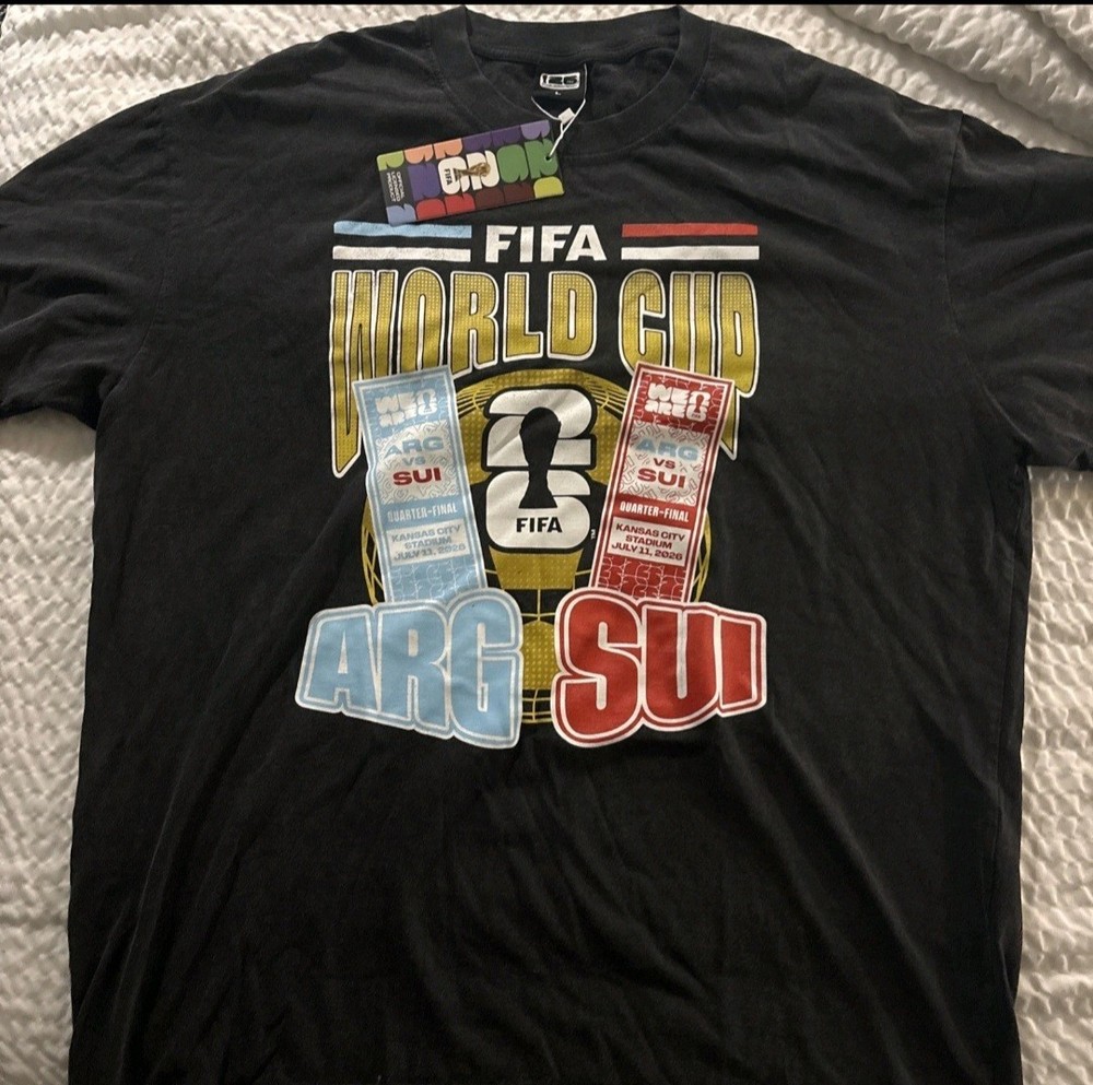 World Cup Quarterfinals Argentina Switzerland Men’s Black Matchday T-Shirt S