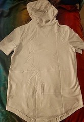 Buffalo David Bitton Men Katoni Short Sleeved Hooded T-Shirt White Large NWT