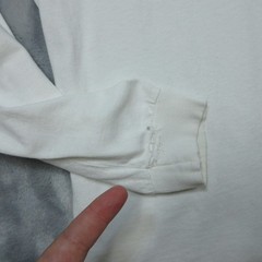 Vintage Fruit of the Loom Shirt Men XL White Mock Neck Long Sleeve USA 90s Thras