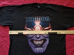 Thanos NEW Black Shirt Size XL Marvel Comics Villain Face Infinity Gauntlet MCU
