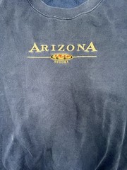 Vintage Sedona Arizona Crew Neck Heavy Shirt Vtg Nave Blue Embroidered 90s
