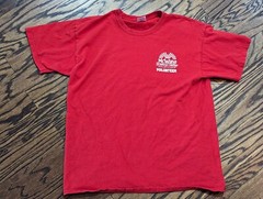 McWane Science Center Volunteer SHIRT (Large) Downtown Birmingham Alabama AL Red