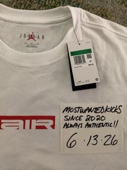 NWT Nike Air Jordan Jumpman “Air” White Graphic Loose Fit T-Shirt Men’s Sz XL