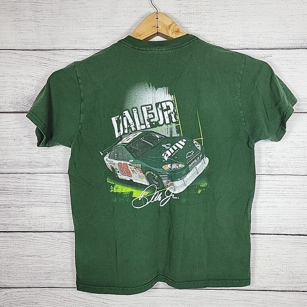 NASCAR Dale Earnhardt Jr 88 Amp Energy Green Graphic T-Shirt Mens Large L