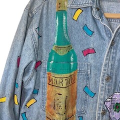 Marguerita Shirt Womens Vintage Size Small Hand Painted Martine Theme Retro