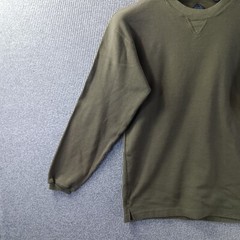 FRYDAY Club Shirt Mens XL Olive Drab Green Thermal Tab Accents Long Sleeve