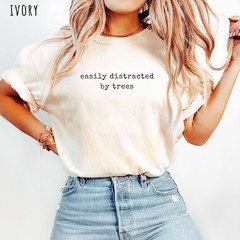 Nature Trees Easily Distracted Comfort Tee