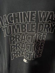 Nike Tee Short Sleeve Black T Shirt Size L Machine Wash Tumble Dry Practice USED