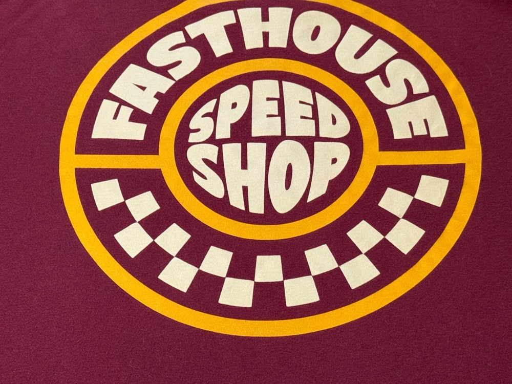 FASTHOUSE – Men’s Short Sleeve XL – EXTRA LARGE – Burgundy – F/H Speed Shop
