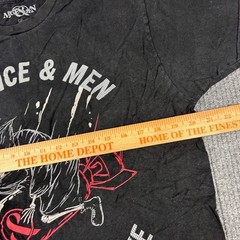 Of Mice & Men Band Shirt Mens L Black How To Survive Grim Reaper Graphic Tee