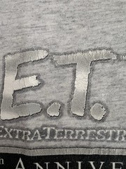 ET Universal Studios 20th Anniversary Rare E.T. Movie Ride 90s Y2K 21×28 Alien