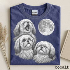 Shih Tzu T-Shirt Moon Graphic Cute Dog Lover Gift Unisex Pet Tee Gift for Her