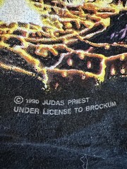 Vintage ‘91 Judas Priest Brokum Sz:XL Single Stitch painkiller band concert tee