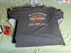 VTG Y2K T-Shirt Lot OF 12 Harley Davidson 3D Emblem Lightning Thunder Mens L-2XL